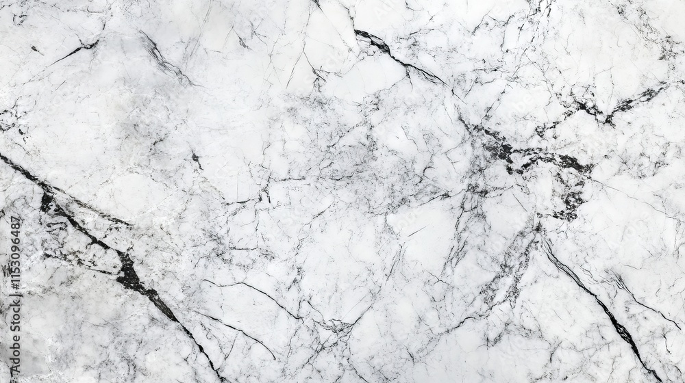 Poster elegant white marble texture with subtle veining and smooth natural stone surface for background or 