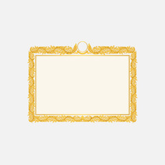 golden photo frame decoration ornament Certificate frame kbach khmer