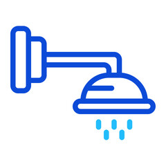 Shower Water Duoline Icon