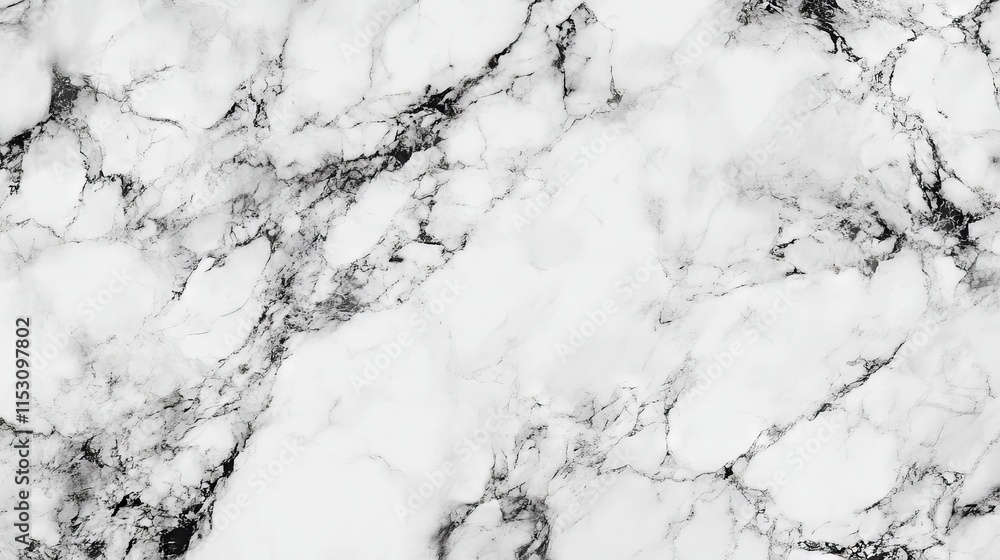 Poster elegant white marble texture with subtle veining and smooth natural stone surface for background or 