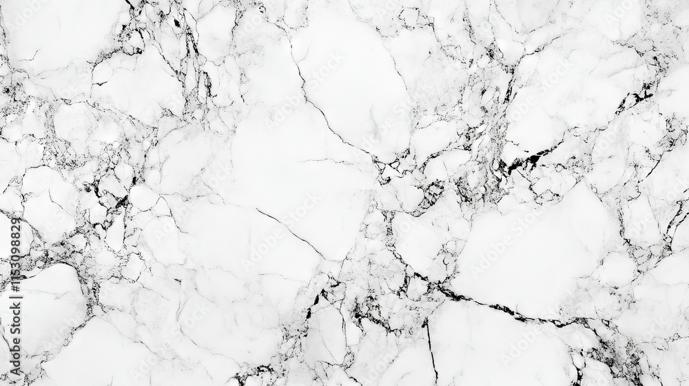 Poster elegant white marble texture with subtle veining and smooth natural stone surface for background or 