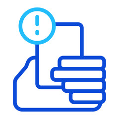 Warning Duoline Icon