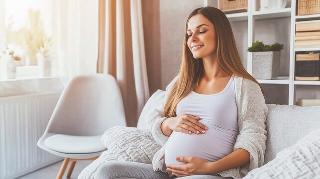Empty chair beside a pregnant woman symbolizes anticipation and the future, representing the quiet moments of preparation and the unspoken bond between mother and child.