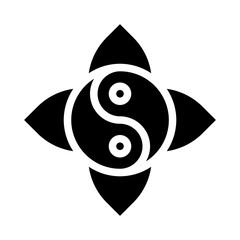 Yin Yang Solid Icon