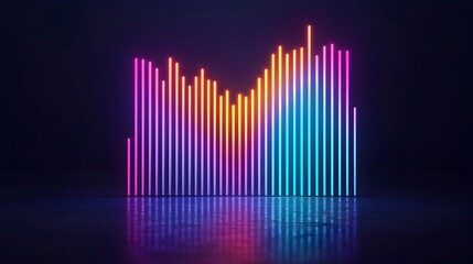 Colorful Sound Wave Visualization Background