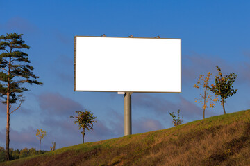 Large billboards for outdoor advertising along the roads. Background for design. 