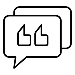 Bubble icon quotes or words of wisdom and slogans