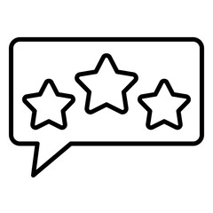 Customer rating icons in comments and stars