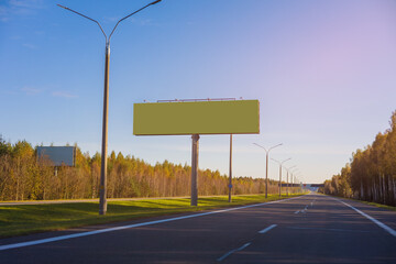 Large billboards for outdoor advertising along the roads. Background for design. 