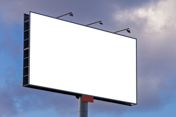 Obraz premium Large billboards for outdoor advertising along the roads. Background for design. 