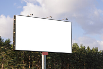 Large billboards for outdoor advertising along the roads. Background for design. 