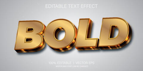 bold vector text effect with modern style design