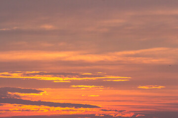 Dramatic sunset and sunrise sky.
