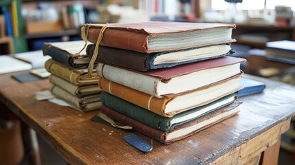 Makers learn DIY bookbinding, crafting unique journals while recycling old materials