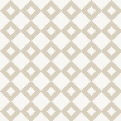 Neutral Colour Argyle Fair Isle Seamless Pattern Design