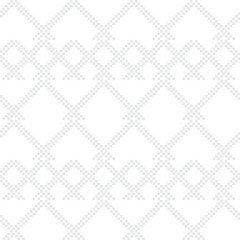 Monochrome Argyle Fair Isle Seamless Pattern Design