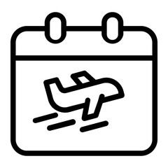 flight time line icon