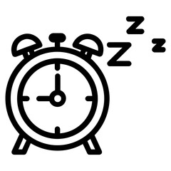 sleep time line icon