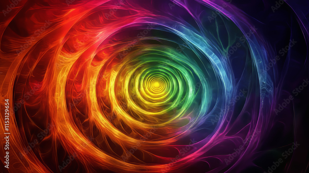 Poster set of abstract template vertical banner with color rainbow circles