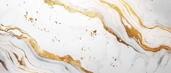 High resolution white gold marble texture pattern background &ndash; elegant design for book covers, brochures, posters, wallpaper, and professional business applications