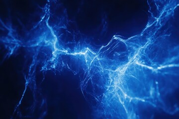 Abstract Blue Background with Glowing Effects for Creative Projects