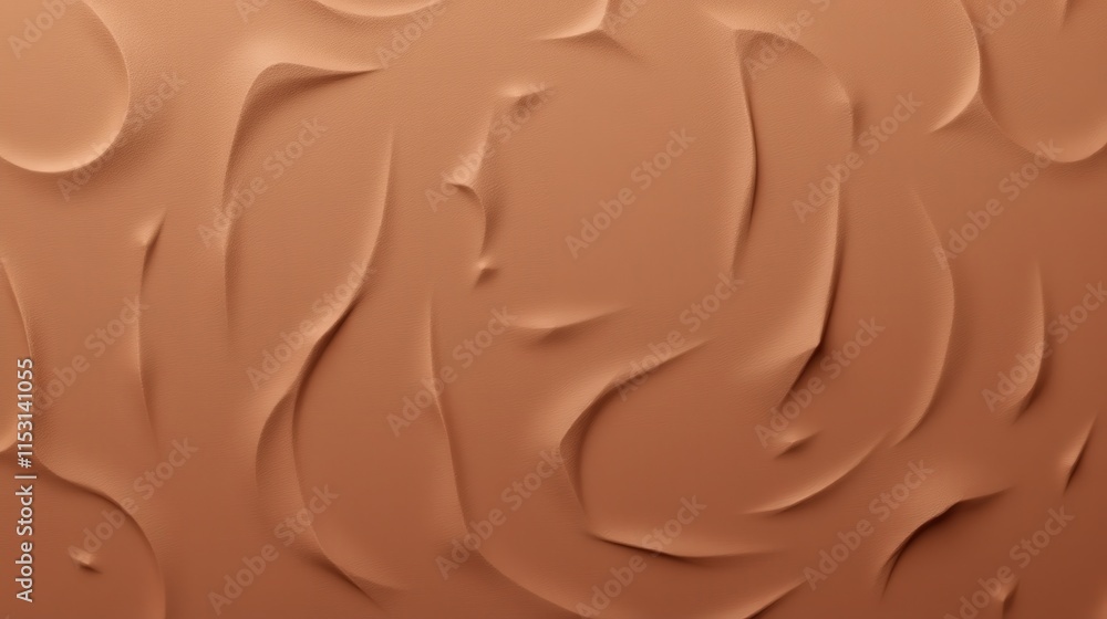 Poster beige textured surface with wavy patterns