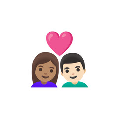 Fototapeta premium Man and Woman With Heart 