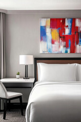 bedroom in hotel