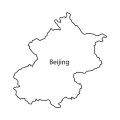 Obraz premium map of beijing, china