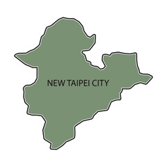 map of taipey city, taiwan