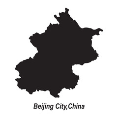 Obraz premium map of beijing, china