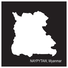 naypytaw myanmar city map