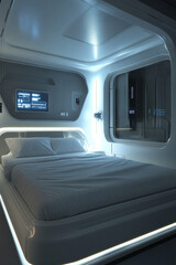 bed in a hotel
