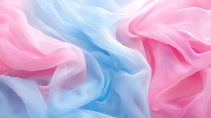 Obraz premium Softly Draped Pastel Fabric Photo Mockup. AI Generated