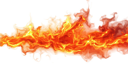 Fire Flames Isolated on a Transparent Background (PNG).