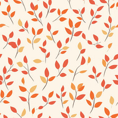 seamless pattern with leaves