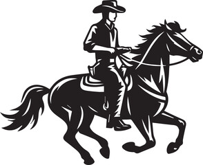 Horse riding, A man ride horse cute beautiful horse black vector