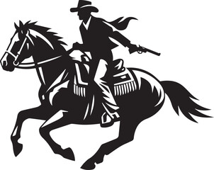 Horse riding, A man ride horse cute beautiful horse black vector