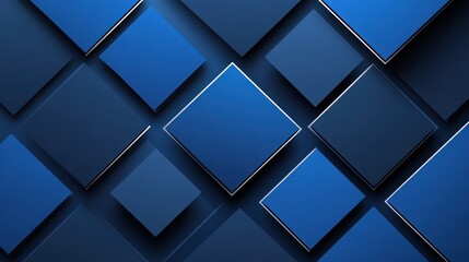 Obraz premium Abstract blue square pattern background.