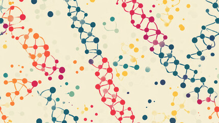 Fototapeta premium Abstract background with DNA strand molecule structure. genetic and chemical compounds