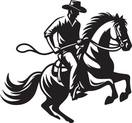 Horse riding, A man ride horse cute beautiful horse black vector