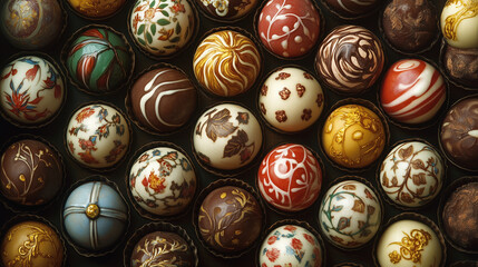 Chocolate backgrounds with various patterns