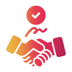 contract Gradient icon