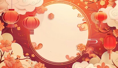 Chinese New Year Celebration Background