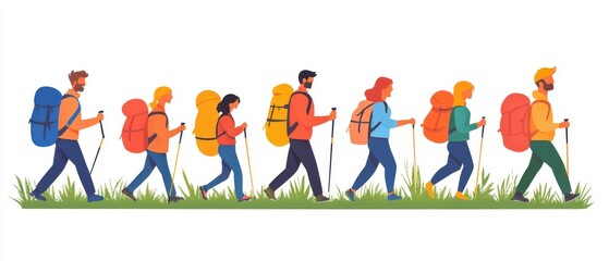 Fototapeta premium Explore thrilling family hiking adventures breathtaking mountains a guide nature trails scenic