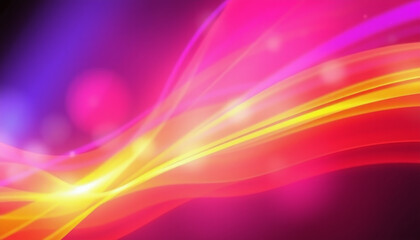 Obraz premium Abstract Color Spectrum of curves, lines and angles, diagonal stripes and concentric circles with bokeh effect