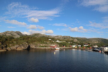 Obraz premium Bessaker is a coastal fishing village in Åfjord municipality in Trøndelag County, Norway