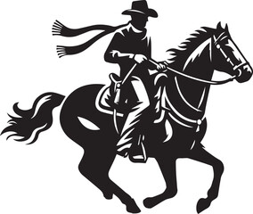 Horse riding, A man ride horse cute beautiful horse black vector