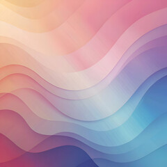 Abstract Wave Pattern with Pastel Gradient Background. Digital Art