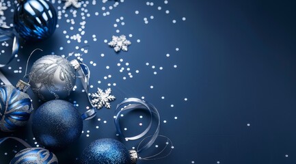 Blue and Silver Christmas Decorations